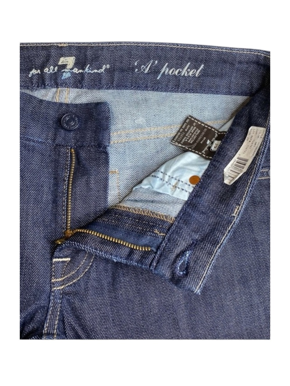 HTF: 7 Mankind® ㋛ Swirl Embroidered Crystal A Pocket Bootcut Denim Jeans ㋛ 29 30 - Picture 11 of 17